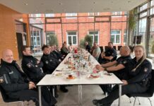 Weihnachtsfrühstück mit Fachdienst Sicherheit und Ordnung und Polizei