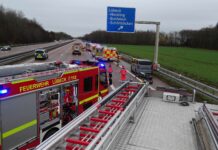 Verkehrsunfall auf der BAB 1
