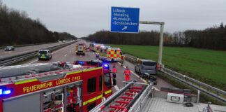 Verkehrsunfall auf der BAB 1
