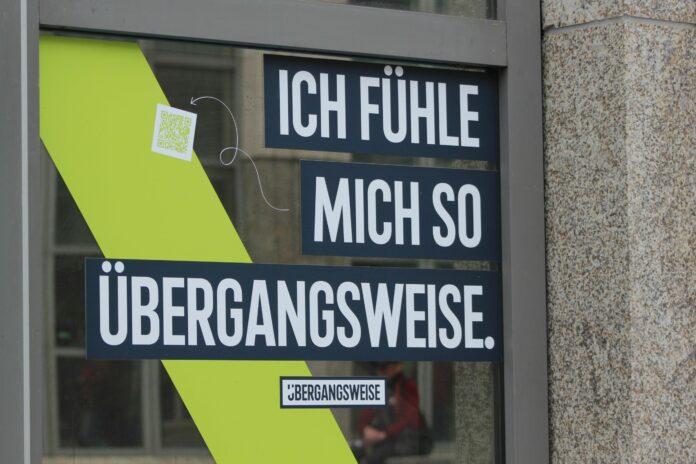 Übergangsweise Ich fühle mich so übergangsweise