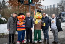 Sesamstraße regelt den Verkehr