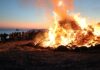 Strandfeuer im OstseeFerienLand am 14. Februar