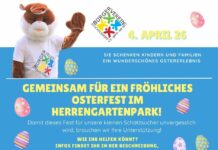 Gemeinsam für ein fröhliches Osterfest im Herrengartenpark