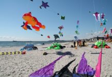 Beeindruckende Drachen am Himmel über Grömitz