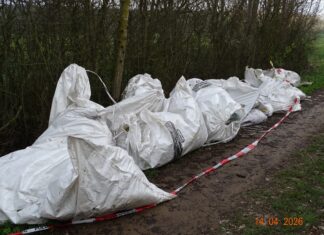 Baustellenabfälle bei Harmsdorf entsorgt