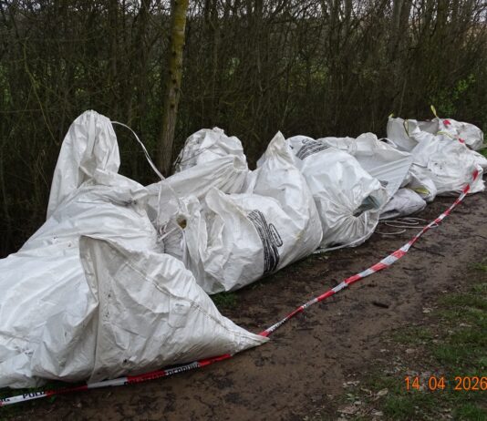 Baustellenabfälle bei Harmsdorf entsorgt