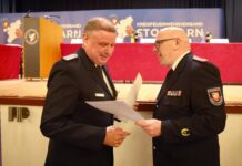 Clemens Tismer mit dem deutschen Feuerwehr-Ehrenkreuz in Gold ausgezeichnet