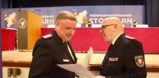 Clemens Tismer mit dem deutschen Feuerwehr-Ehrenkreuz in Gold ausgezeichnet