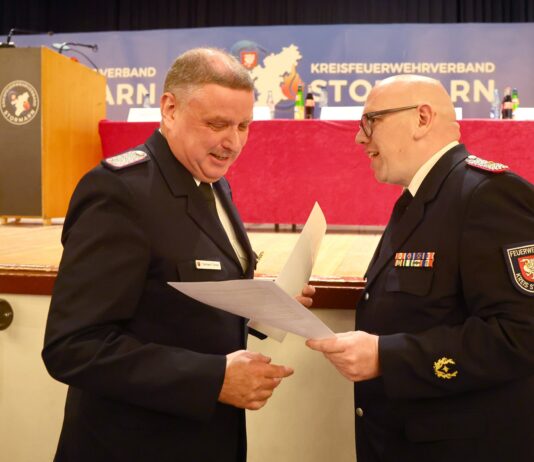 Clemens Tismer mit dem deutschen Feuerwehr-Ehrenkreuz in Gold ausgezeichnet