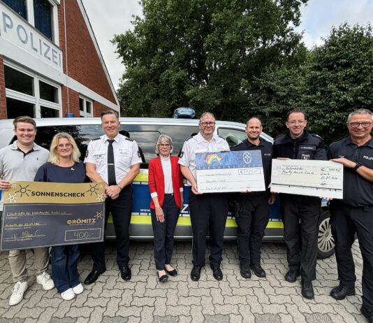 Beachvolleyballturnier der Polizeidirektion Lübeck für einen guten Zweck