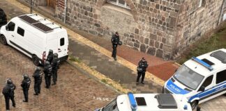Polizeieinsatz beim Fußballspiel