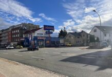 Vollsperrung der Morier Straße wegen Asphaltierungsarbeiten